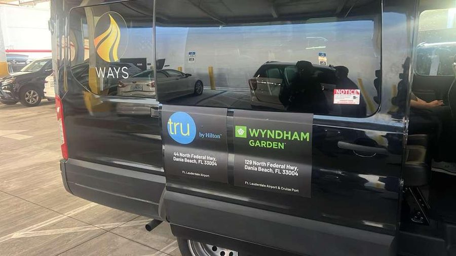 Wyndham Garden shuttle at Fort Lauderdale airport